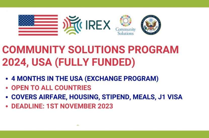 [Scholarships]Community Solutions Program 2024 in the USA | Fully Funded – Community Forum