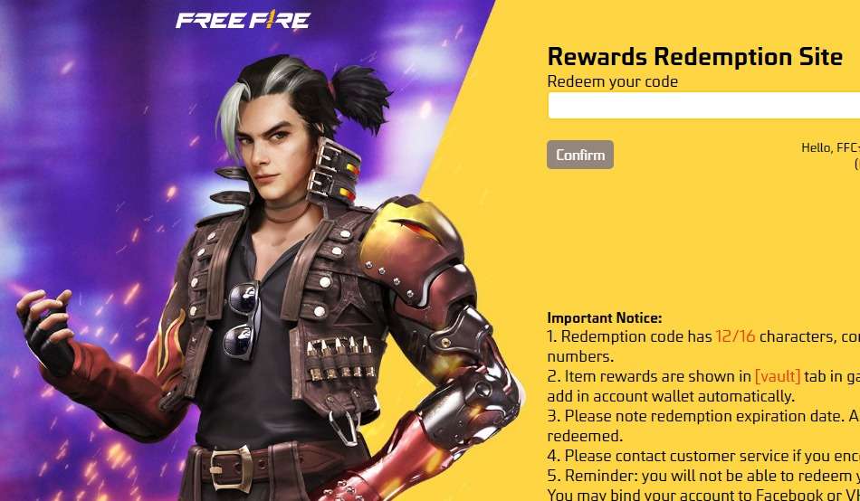 Free Fire Redeem Code