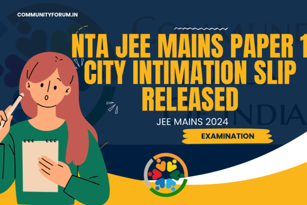 NTA JEE Mains Paper 1 City Intimation Slip Released: Breathe Easy, Future Engineers!