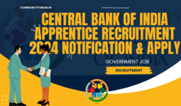 Central Bank of India Apprentice Recruitment 2024 Notification & Apply Online