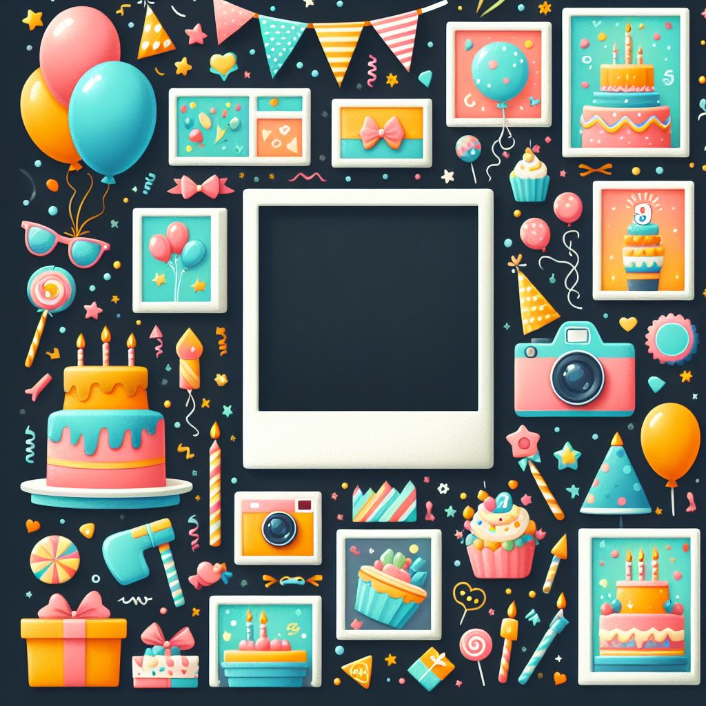 birthday frames for photo editing online free